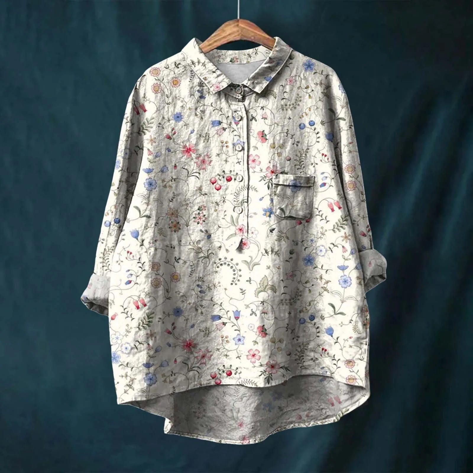 Natasha | Camicia Elegante con Fiori