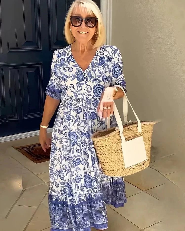 Zuri | Abito Bohemien con scollo a V