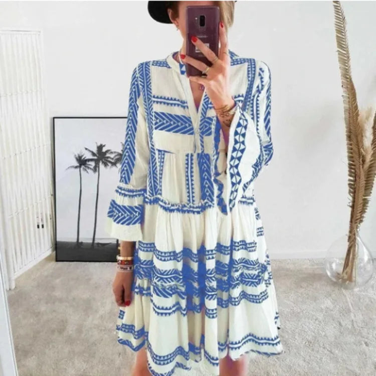 Abito Boho con Maniche a Campana